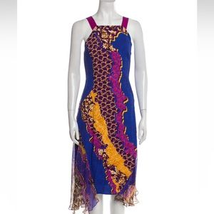 Peter Pilotto Like New Multi Print Cocktail Dress size 8